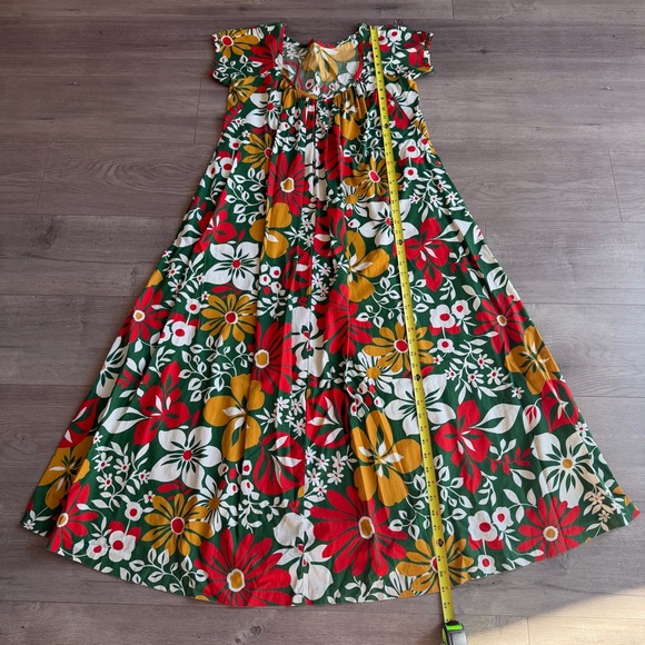 Floral Maxi Dress with Ruffle Sleeves - Picture 3 of 4